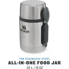 Stanley Adventure Stainless Steel Food Flask 0.53L - Durable, Stylish & Perfect for Hot Meals On-the-Go!